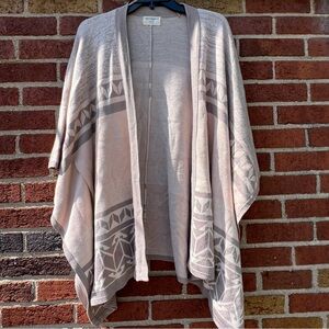 Gentle fawn women Kimono Open Front Poncho Sweater cardigan multicolor size XS/S